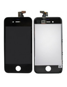Ecran LCD + Vitre Tactile Montée sur Châssis- iPhone 4 Noir