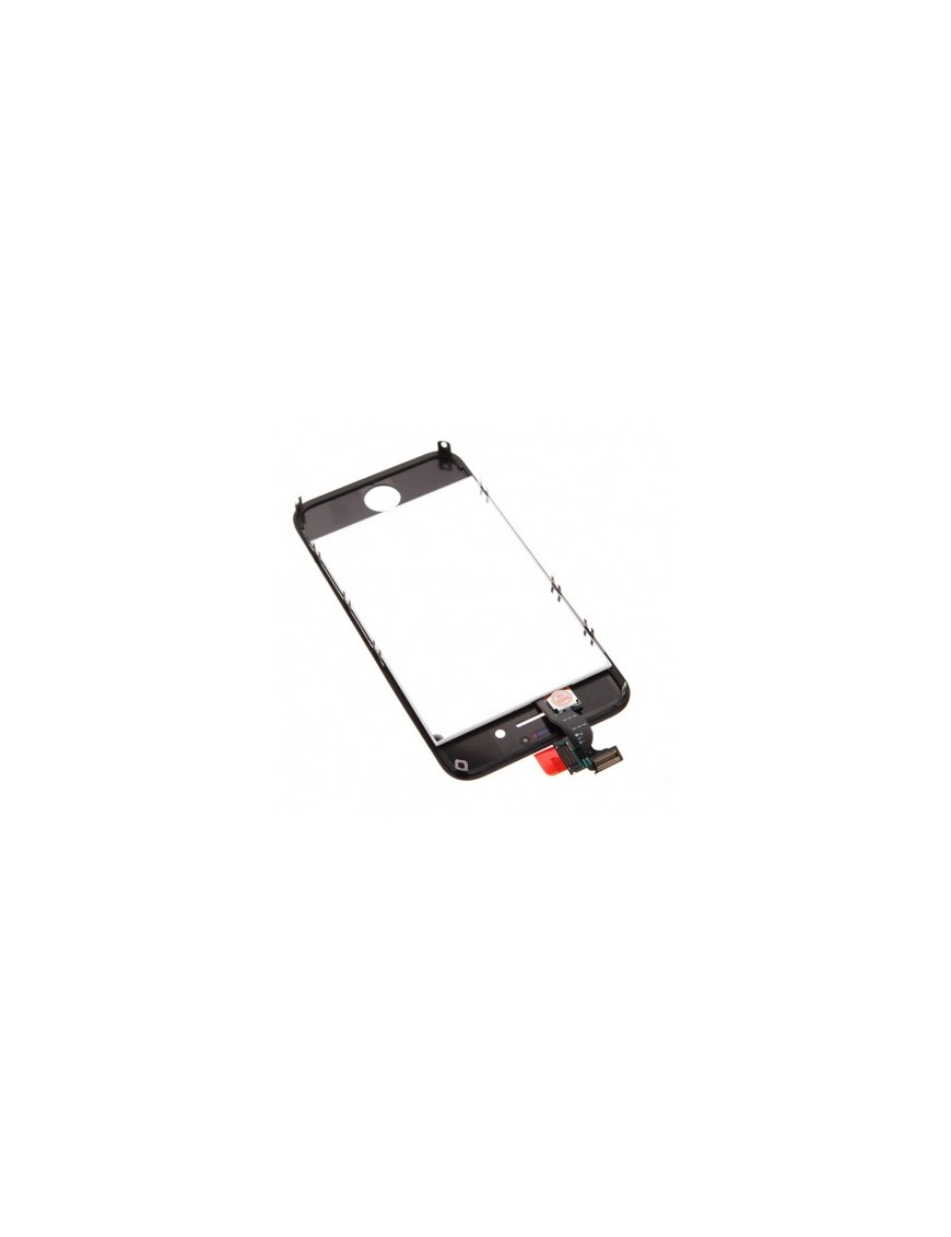 Ecran LCD + Vitre Tactile Montée sur Châssis- iPhone 4 Noir
