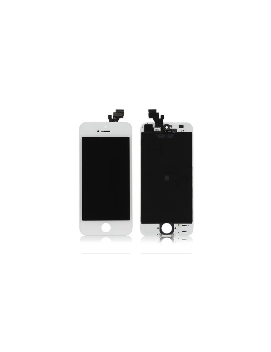Ecran LCD + Vitre Tactile Montée sur Châssis iPhone 5 Blanc
