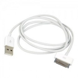 Cable USB DATA blanc - iPhone, iPad & iPod