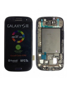 Ecran Original ﻿Lcd Vitre Tactile bleu pour Galaxy S3 GT-I9300﻿