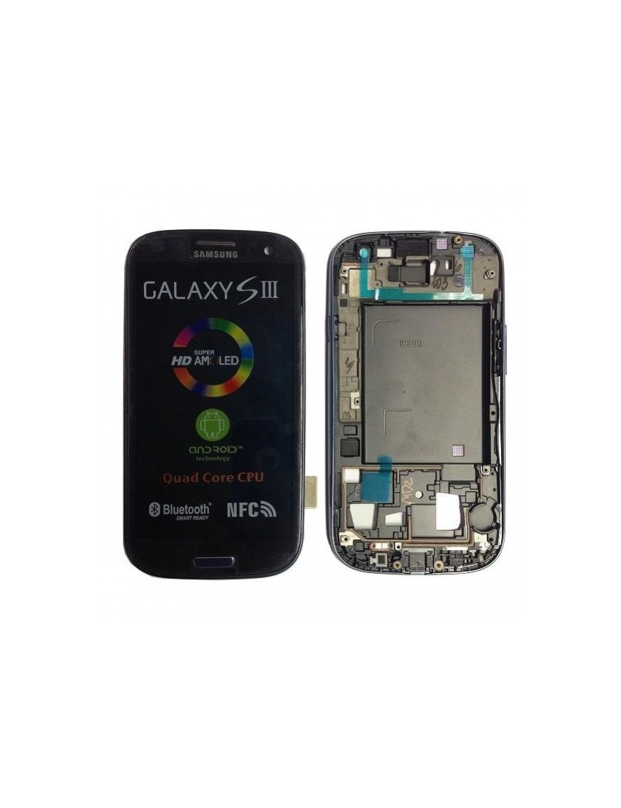 Ecran Original ﻿Lcd Vitre Tactile bleu pour Galaxy S3 GT-I9300﻿