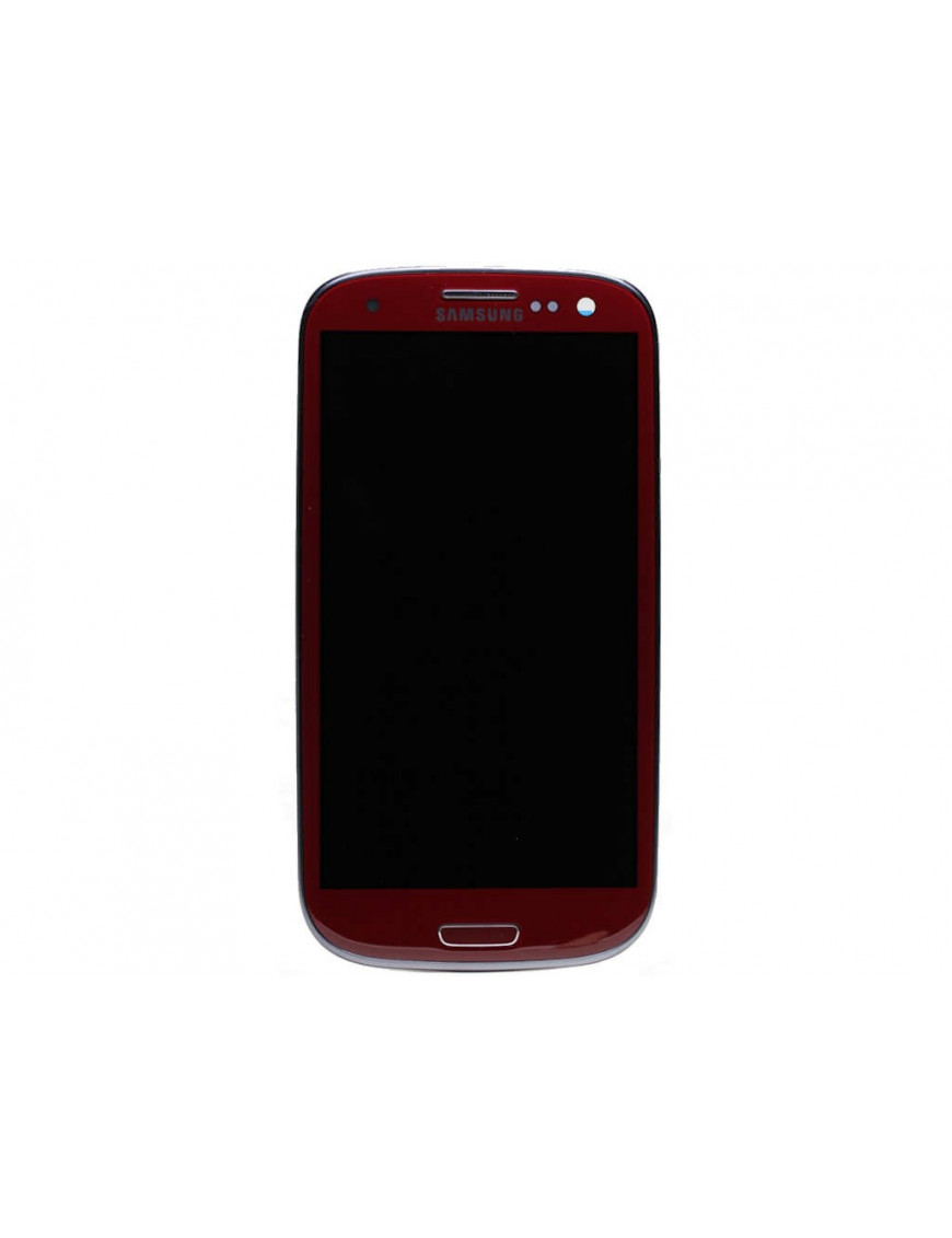 Ecran Original ﻿Lcd Vitre Tactile Rouge pour Galaxy S3 GT-I9300﻿