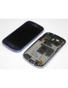 Ecran Original ﻿Lcd Vitre Tactile bleu métallisé pour Galaxy S3 GT-I8190 