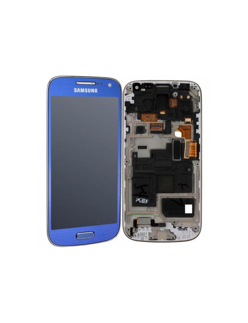 Ecran Original ﻿Lcd Vitre Tactile bleu pour Galaxy S4 Mini GT-I9195