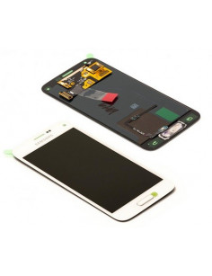 Ecran Original ﻿Lcd Vitre Tactile blanc pour Galaxy S5 Mini SM-G800F