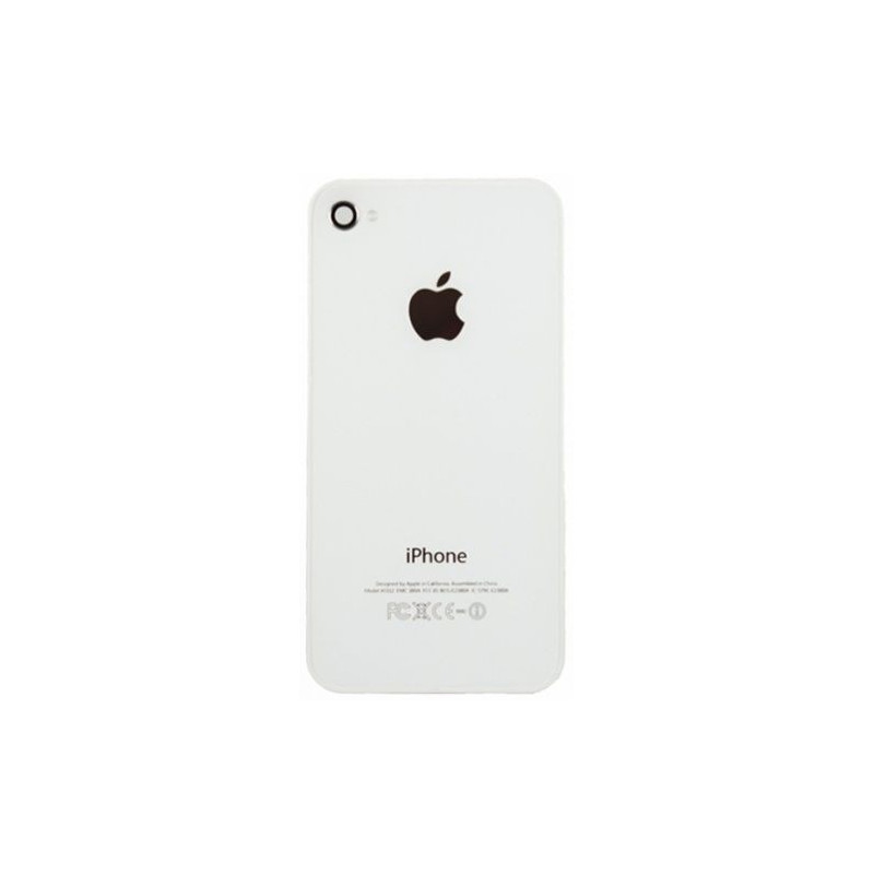 Coque Vitre Arrière - iPhone 4S Blanc 