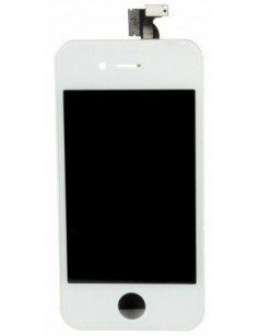 Ecran LCD + Vitre Tactile Montée sur Chassis - iPhone 4 Banc