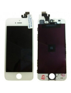 Ecran LCD + Vitre Tactile Montée sur Châssis iPhone 5 Blanc